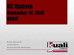 KC Update November 19, 2014 QRAM Barbara Inderwiesche