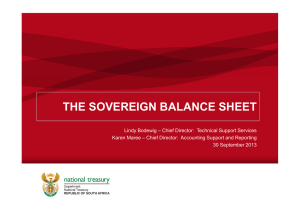 THE SOVEREIGN BALANCE SHEET