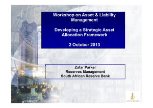 Standard Bank Workshop on Asset &amp; Liability African Central Bank Conference Management
