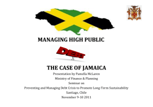 MANAGING HIGH PUBLIC THE CASE OF JAMAICA
