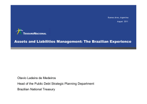 Assets and Liabilities Management: The Brazilian Experience