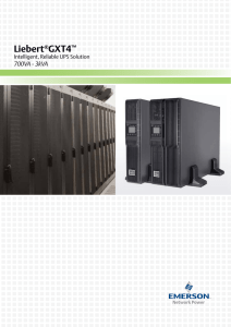 Liebert GXT4 700VA - 3kVA Intelligent, Reliable UPS Solution