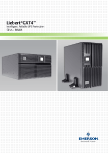 Liebert GXT4 5kVA - 10kVA Intelligent, Reliable UPS Protection