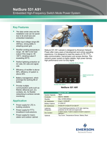 NetSure 531 A91   Embedded High-Frequency Switch Mode Power System