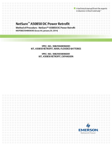 NetSure A50B50 DC Power Retrofit