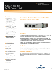 NetSure DCS 4830 DC-DC Converter Shelf