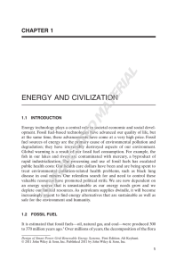 ENERGY AND CIVILIZATION CHAPTER 1