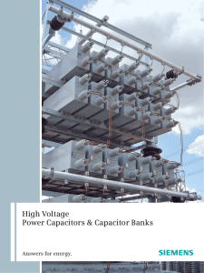High Voltage Power Capacitors &amp; Capacitor Banks Answers for energy.