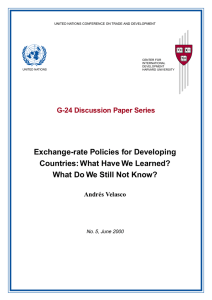 Exchange-rate Policies for Developing Countries: What Have We Learned?