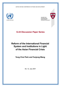 Reform of the International Financial System and Institutions in Light