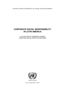 CORPORATE SOCIAL RESPONSIBILITY IN LATIN AMERICA