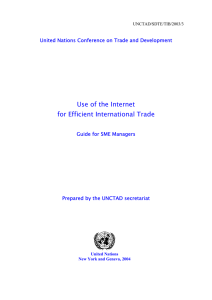 Use of the Internet for Efficient International Trade