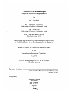 Phase Enhanced Time-of-Flight Magnetic  Resonance  Angiography