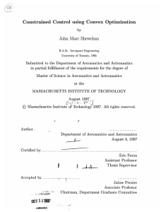 Constrained  Control  using  Convex  Optimization