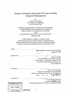 Aimpoint  Redesignation Human-Automation  Interaction for Lunar Landing