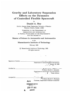 Gravity  and  Laboratory Suspension Daniel  A.  Rey
