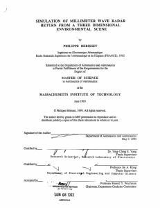 SIMULATION  OF  MILLIMETER  WAVE  RADAR