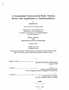 A  Generalized  Unstructured Finite  Volume David  Car