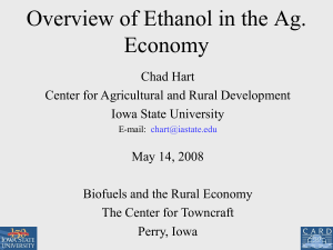 Overview of Ethanol in the Ag. Economy