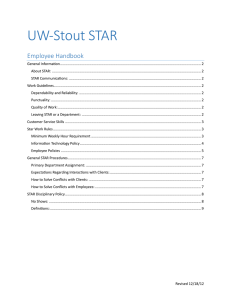 UW-Stout STAR Employee Handbook