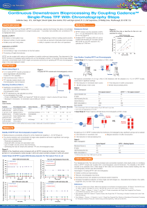 Continuous Downstream Bioprocessing By Coupling Cadence™ Single-Pass TFF With Chromatography Steps