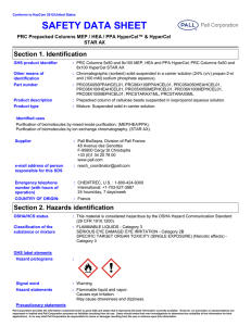 SAFETY DATA SHEET Section 1. Identification STAR AX