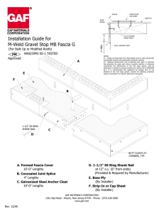 Installation Guide for M-Weld Gravel Stop MB Fascia G FM