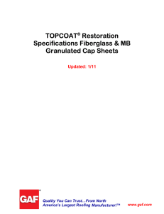 TOPCOAT Restoration Specifications Fiberglass &amp; MB