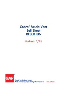 Cobra Fascia Vent Sell Sheet RESCB136
