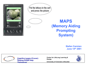 MAPS (Memory Aiding Prompting System)
