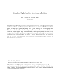 Intangible Capital and the Investment-q Relation