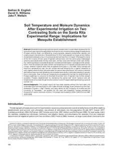 Soil Temperature and Moisure Dynamics After Experimental Irrigation on Two