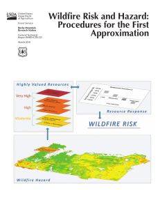 Wildfire Risk and Hazard: Procedures for the First Approximation United States