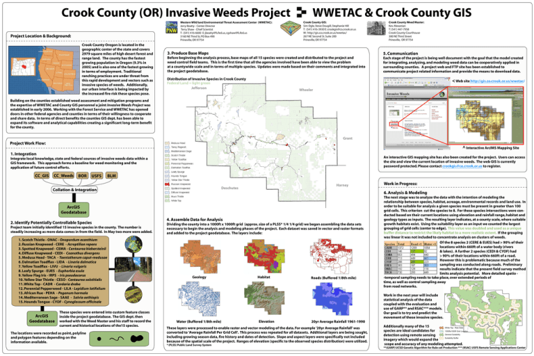 Crook County Gis Map Crook County (Or) Invasive Weeds Project ...