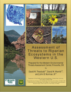 Assessment of Threats to Riparian Ecosystems in the Western U.S.