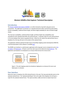 Western Wildfire Risk Explorer Technical Description Introduction