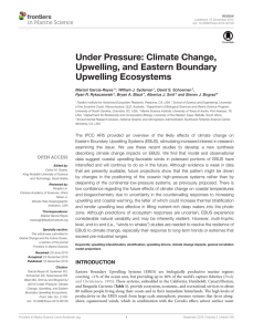 Under Pressure: Climate Change, Upwelling, and Eastern Boundary Upwelling Ecosystems