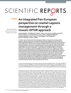 An integrated Pan-European perspective on coastal Lagoons management through a mosaic-DPSIR approach