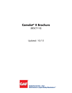 Camelot II Brochure  (RESCT110)
