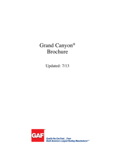 Grand Canyon  Brochure Updated: 7/13