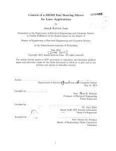 Control  of  a  MEMS  Fast ... for  Laser  Applications Joseph  Kerivan  Lane