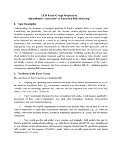 GEM Focus Group Proposal on “Quantitative Assessment of Radiation Belt Modeling”