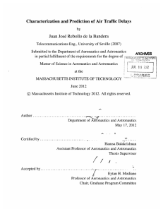 Characterization and Prediction of Air Traffic Delays