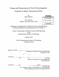 Design  and Measurements  of Novel  Electromagnetic ARCHNES