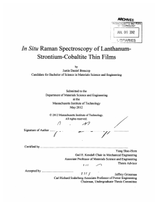 In Situ Strontium-Cobaltite Thin Films ARCHVES JUL  0