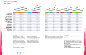 Chemical Compatibility Media Materials c h