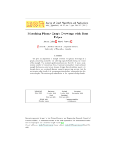Morphing Planar Graph Drawings with Bent Edges Anna Lubiw