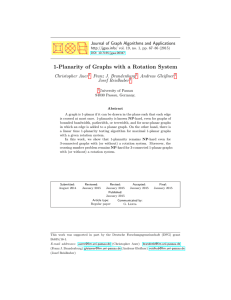 1-Planarity of Graphs with a Rotation System