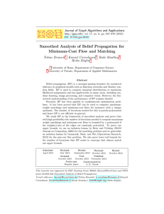 Smoothed Analysis of Belief Propagation for Minimum-Cost Flow and Matching