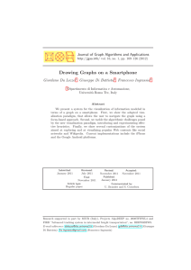 Drawing Graphs on a Smartphone Journal of Graph Algorithms and Applications